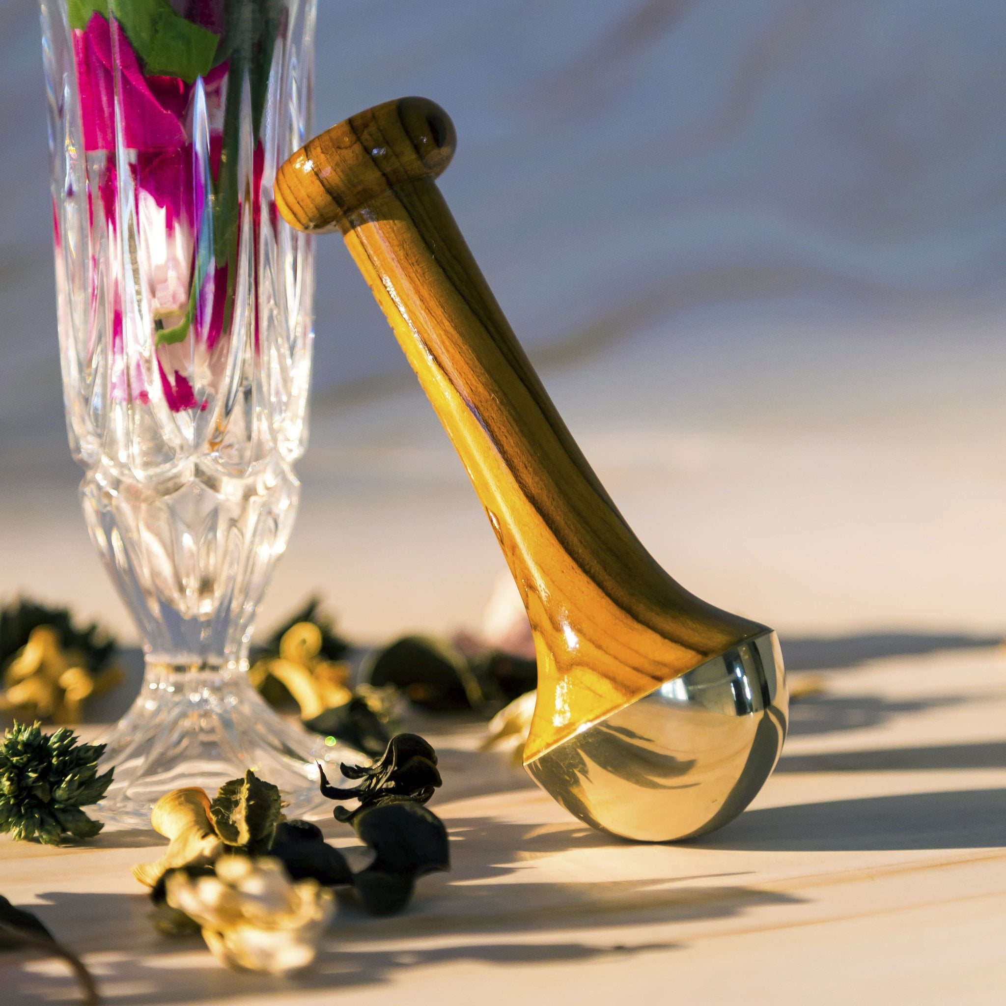 KANSA FACIAL MASSAGER Is A Special Metal Made With Copper Tin