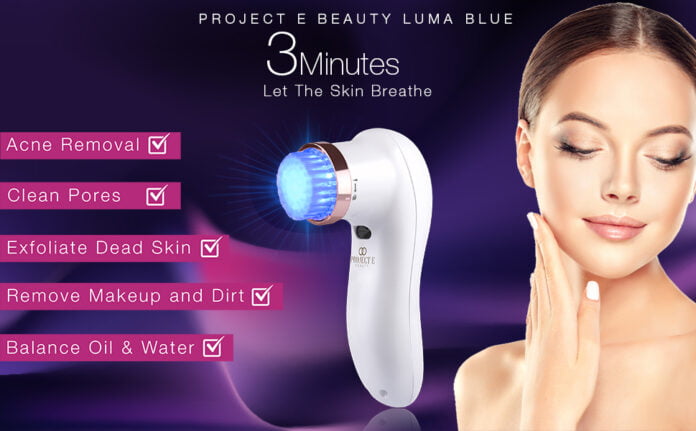 Luma Blue | Acne Light Therapy Pimple Cleansing Brush