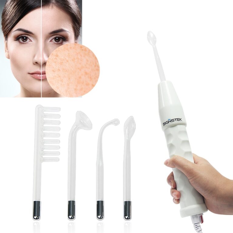 Signstek Portable High Frequency Face Wand Facial Machine for Skin Tightening, Acne Wrinkles Remover, Puffy Eyes