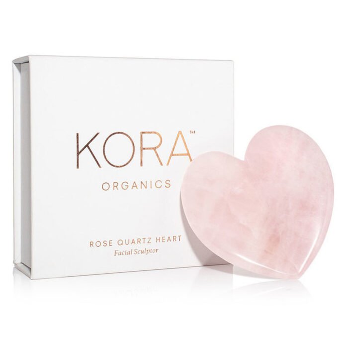 Kora Organics Rose Quartz Heart Facial Gua Sha