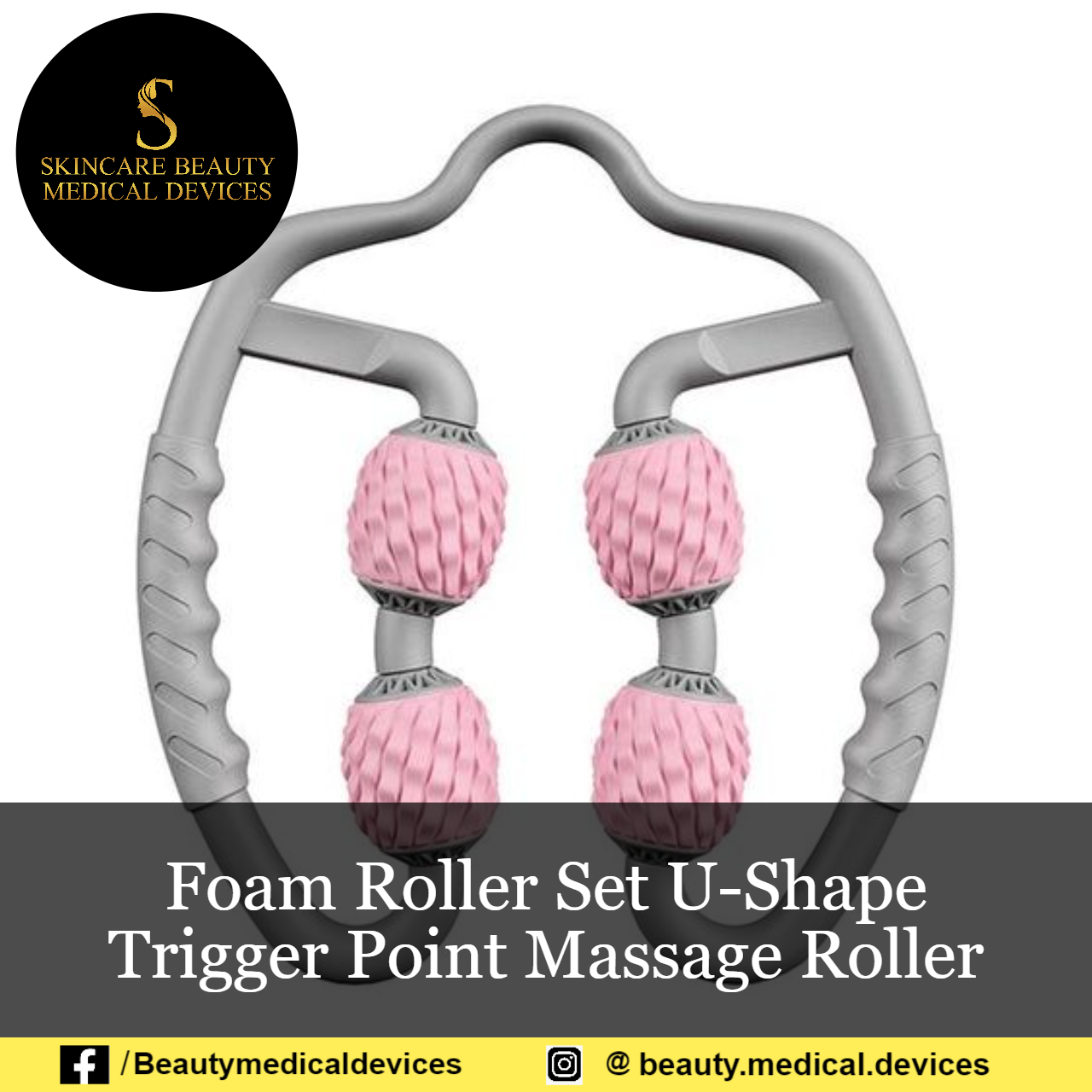 Foam Roller Set UShape Trigger Point Massage Roller