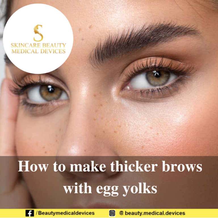 How to make thicker brows with egg yolks