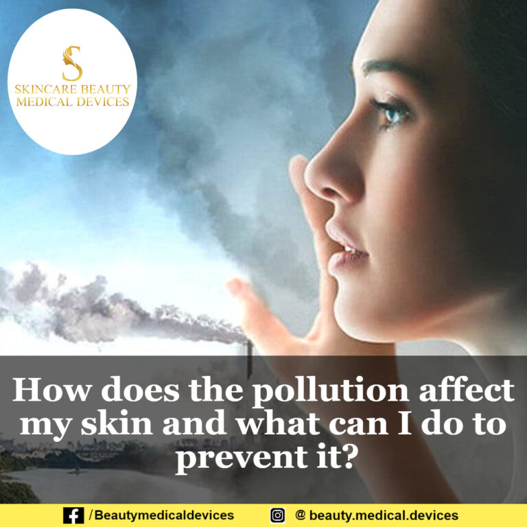 How does the pollution affect my skin and what can I do to prevent it?